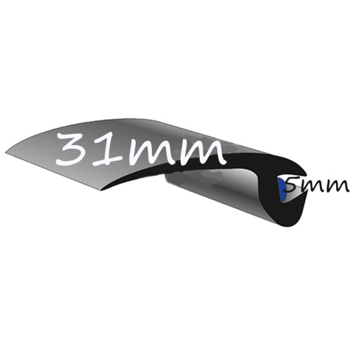 profil listwa szyby przedniej uniwersalny 31 X5 mm