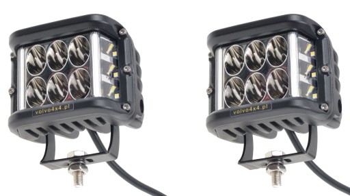 REFLEKTORY LAMPY ROBOCZE LED 40W PRZÓD BOKI 12/24V