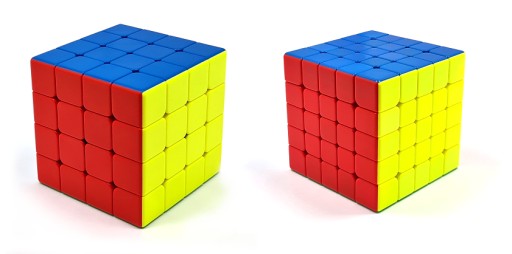 MAGNETYCZNE kostki MoYu 4x4 5x5 + podstawki