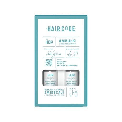 HAIR CODE Ampułki wzmacniające HOP 4x5 ml