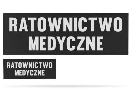 ODBLASKOWY EMBLEMAT RATOWNICTWO MEDYCZNE - KOMPLET