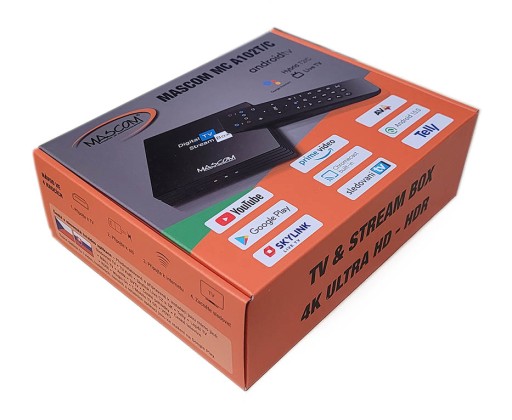 Dekoder MASCOM MC A102T/C Android 10 DVB-T2 H.265