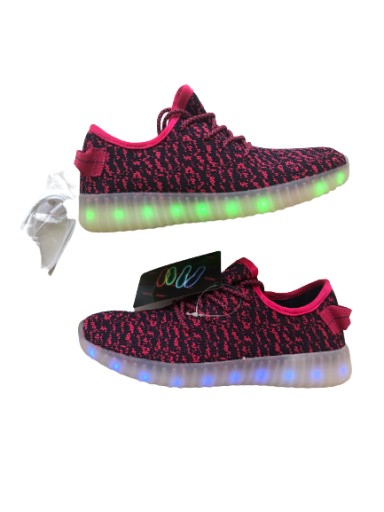 BUTY LED ŚWIECĄCE LEKKIE RÓŻOWE ADIDASY DLA DZIEWCZYNKI r.31
