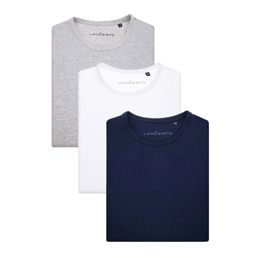 Zestaw 3-pak Gładkich Koszulek T-shirt Zane XL
