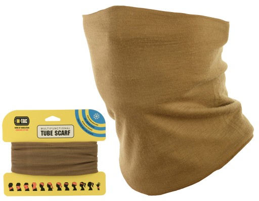 Szalokominiarka Wełna Merino Wool Komin Kominiarka Czapka M-Tac Coyote