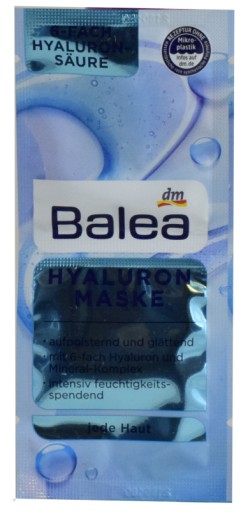 Balea maseczka hialuronowa 2x8 ml