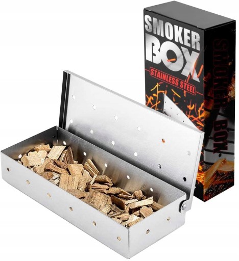 BBQ Zrębki Uniwersalne pudełko do wędzenia