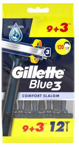 Maszynki jednorazowe do golenia Gillette Blue 3 Comfort 12 sztuk