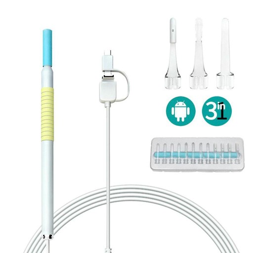 HD 6 LED 5,5 mm Typ C Micro USB biały żółty