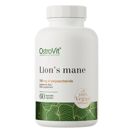 OSTROVIT SOPLÓWKA JEŻOWATA 500 mg NERWY SPOKÓJ PAMIĘĆ STRES LIONS MANE WOW