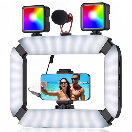 Ulanzi U200 stabilizator statyw oświetlenie ciągłe LED do telefonu lampa