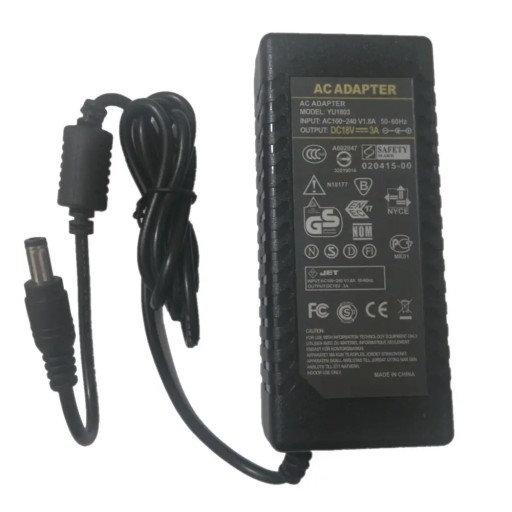 18V3A 5,5*2,5 5,5*2,1 mm Adapter AC DC 18V 3A zas