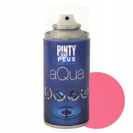 Czerwona pastelowa farba w sprayu wodna 150ml
