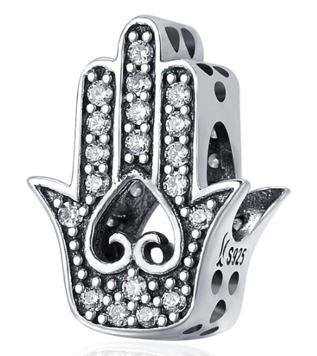 Charms RĘKA SZCZĘŚCIA SERCE do bransoletek S925