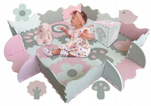 Mata Puzzle Piankowe Edukacyjna Duża Gruba 25 szt