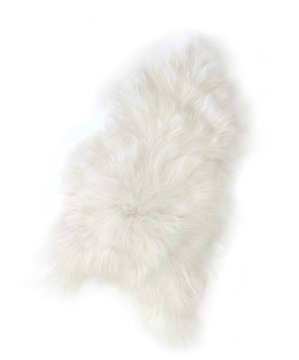 SKÓRA OWCZA ISLAND - 115 cm biała, szara