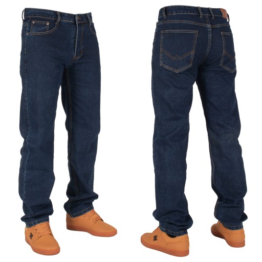 Spodnie męskie jeans W:40 102 CM L:32 granat