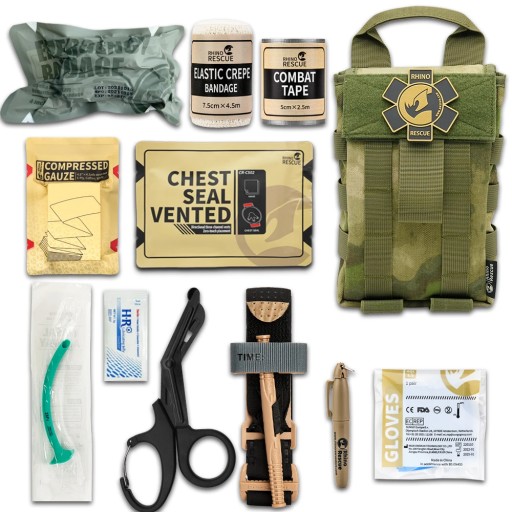 RHINO RESCUE-SE IFAK Trauma First Aid Kit Molle Medical Pouch for Car Home