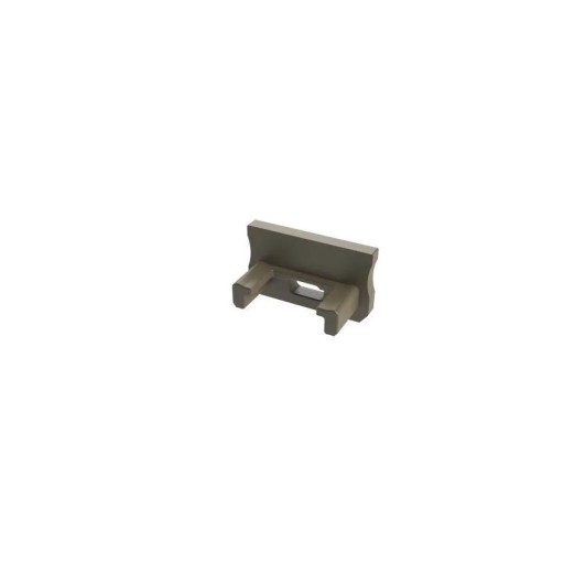 Zaślepka boczna Inox Basic do profili zewnętrznych typ A - z otworem