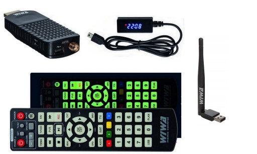dekoder tuner DVB-T2 STB WIWA H265 HEVC mini wifi