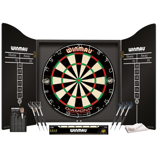 GOTOWY ZESTAW TARCZA DO DARTA WINMAU DIAMOND