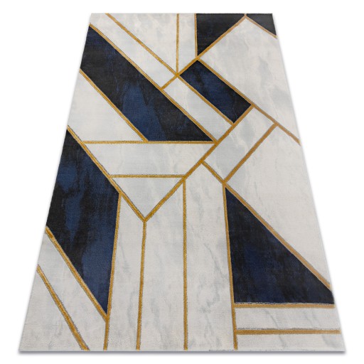 STYLOWY DYWAN 80x150 cm GEOMETRYCZNY granat #AF677