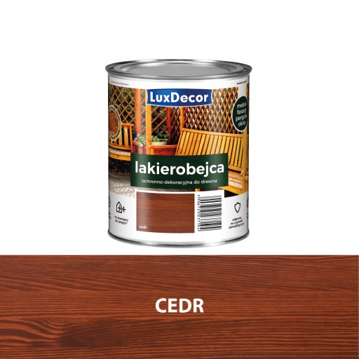 Lakierobejca do drewna LUXDECOR cedr 0,75L