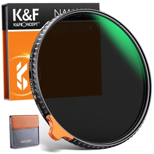 KF Filtr szary 58mm REGULOWANY ND2-ND400 fader PRO