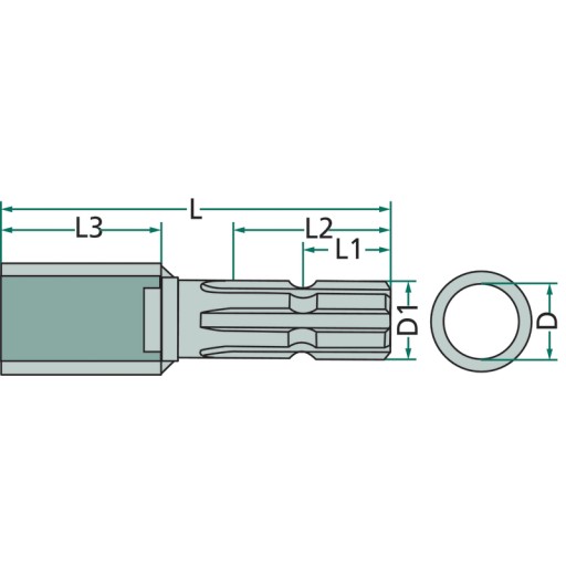 Adapter Wom 35Mm X 1 3/8'' 6 Wpustów