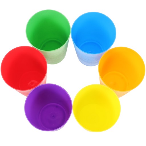 PRZEZROCZYSTE SZKLANKI PLASTIKOWE KUBKI DZIECIĘCE