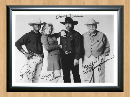 Walker Texas Ranger Chuck Norris Cast Signed Autographed