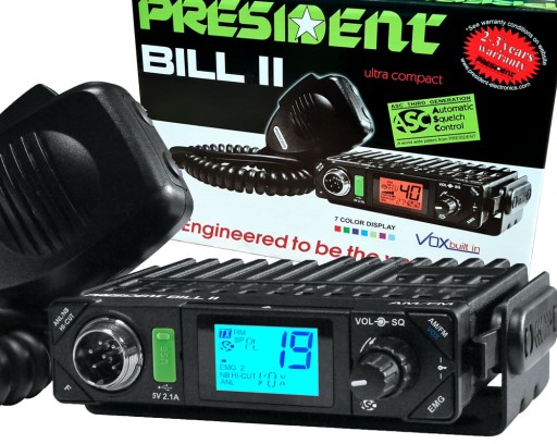 NAJNOWSZE RADIO CB PRESIDENT BILL II ASC VOX +WTYK
