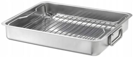 BLACHA DO PIECZENIA, FORMA GRILL 40x30x7cm STAL