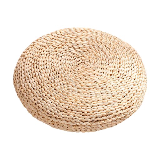 Naturalna słoma okrągła pufa poduszka tatami