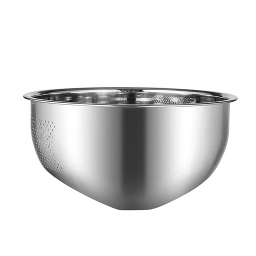 Miska do mycia ryżu ze stali nierdzewnej, ryżu, warzyw i 10,24 x 4,92 cala
