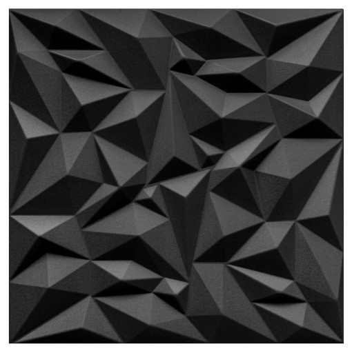 PANELE ŚCIENNE 3D SUFITOWE CZARNE KASETONY AMETYST