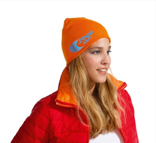 Czapka FIRMOWA zimowa LOGO HAFT reklama kolor x10