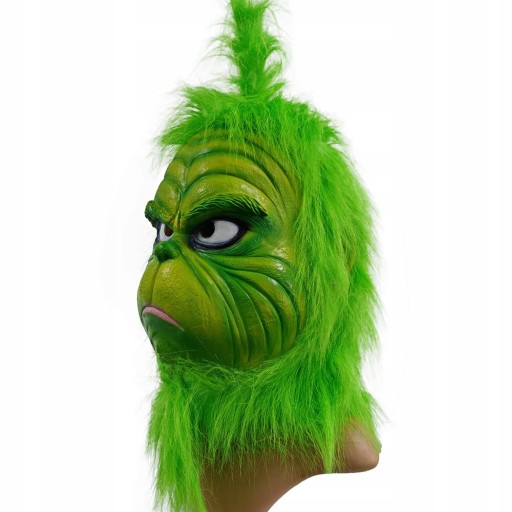 GRINCH ZEPSUTE ŚWIĘTA MASKA PRZEBRANIE KOSTIUM