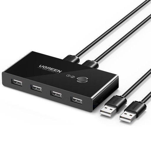 UGREEN SWITCH USB BOX 4xUSB 2.0 HUB PRZEŁĄCZNIK KVM ROZDZIELACZ