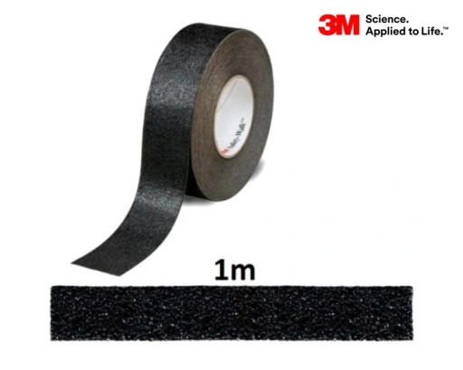 25mmx1m Taśma antypoślizgowa SAFETY WALK 3M 610 czarna