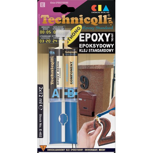 TECHNICQLL KLEJ STANDARDOWY EPOKSYDOWY 2X12 ML E-402
