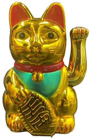 Japoński Kot Maneki-Neko Chiński Szczęścia 20cm