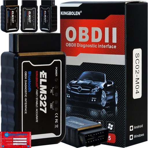 ELM327 iCar2 KINGBOLEN OBD2 Interfejs Bluetooth PL