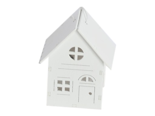 Zawieszka dom domek drewniany mały 3D 3,5x4x6cm