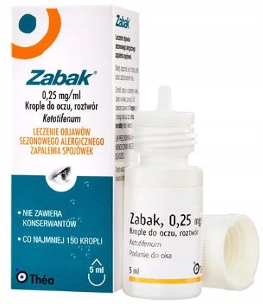 Zabak krople do oczu zapalenie spojówek 5ml