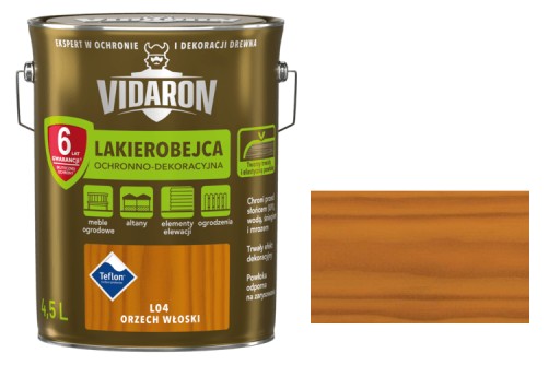 VIDARON LAKIEROBEJCA - L04 ORZECH WŁOSKI - 4,5L