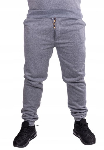 Spodnie męskie DRESOWE dresy ESTEN szare r. 3XL