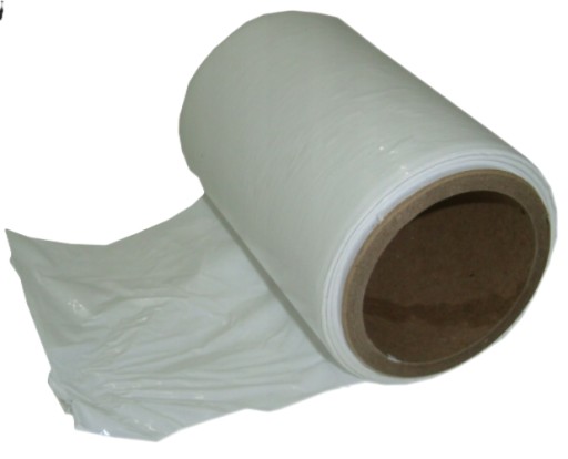 FOLIA STRETCH MINI SZEROKOŚĆ 10CM BIAŁY BIAŁA UNIWERSALNA + NAKLEJKA