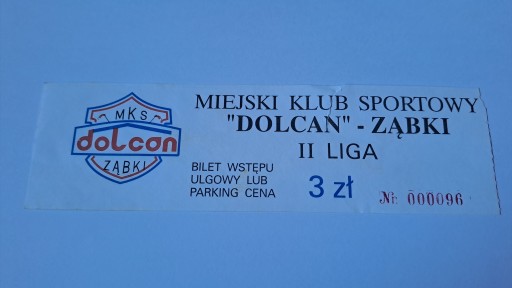 DOLCAN ZĄBKI BILET