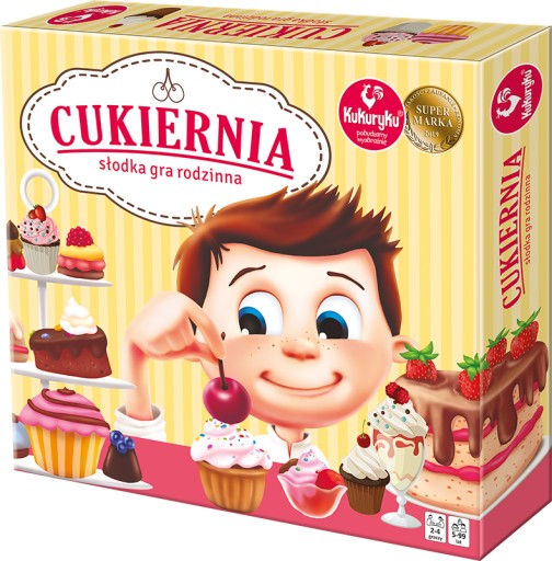 Gra Kukuryku Cukiernia Słodka gra rodzinna